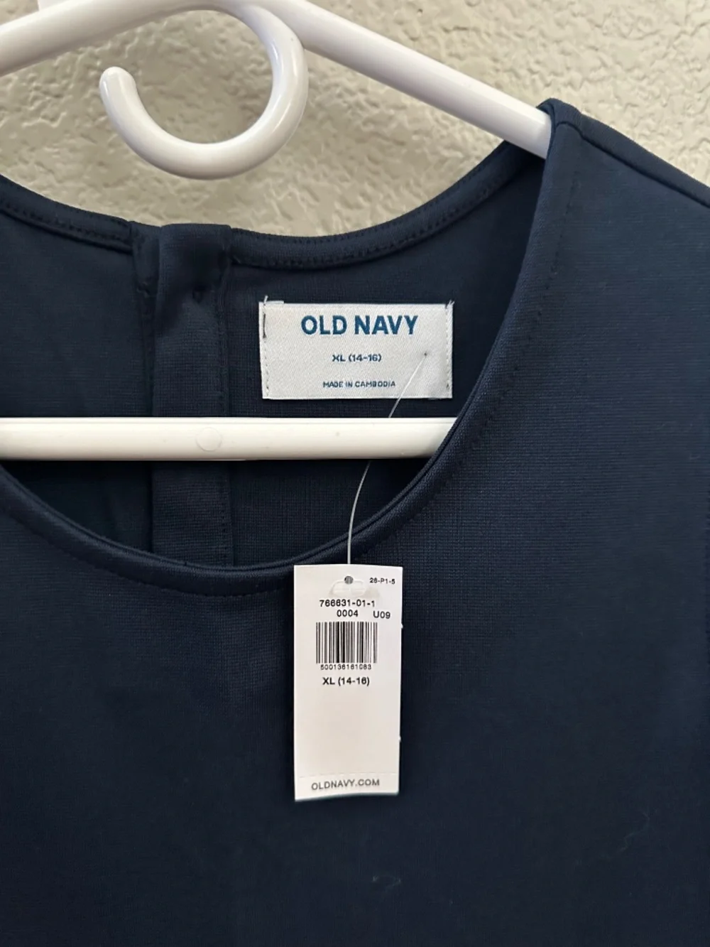 Old Navy Girls' Navy Pleated School Dress